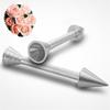 Roses Flower Holder Decoration Pastry Sticks Baking Cone Cream Tools Piping Cake Aluminum Alloy 1PC Rod
