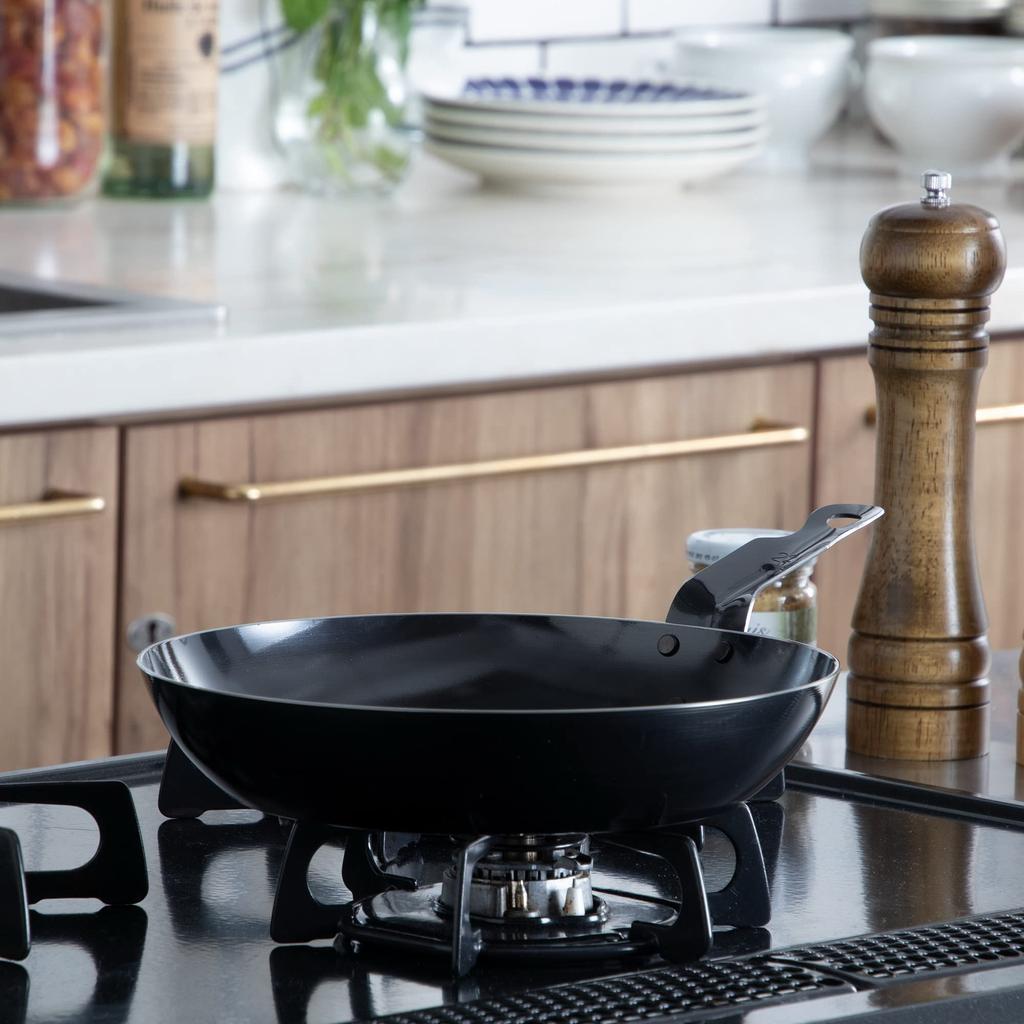 Endo Shoji TKG Iron Frying Pan 26cm Inner Diameter X Depth 260 X 48 Handle Length 120 Bottom Diameter 185 Plate Thickness Mass Compatible with IH