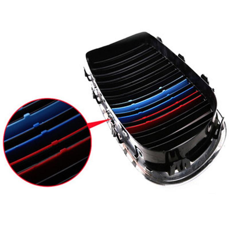 3pcs/Set M Power Car Racing Front Grille Trim Strips For X1 X2 X3 X5 E46 E90 E91 E92 E93 F30 E60 E61 F10 G30 G20 F07 F11 F18 Performance