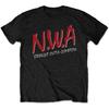 Хлопковая футболка с принтом NWA Straight Outta Compton Группы гангста-рэпа Унисекс с коротким рукавом