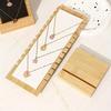 Fashion Wood Necklace Display Stand - Large Capacity Storage Rack For Pendant, Bracelet, Anklet & Long Chain
