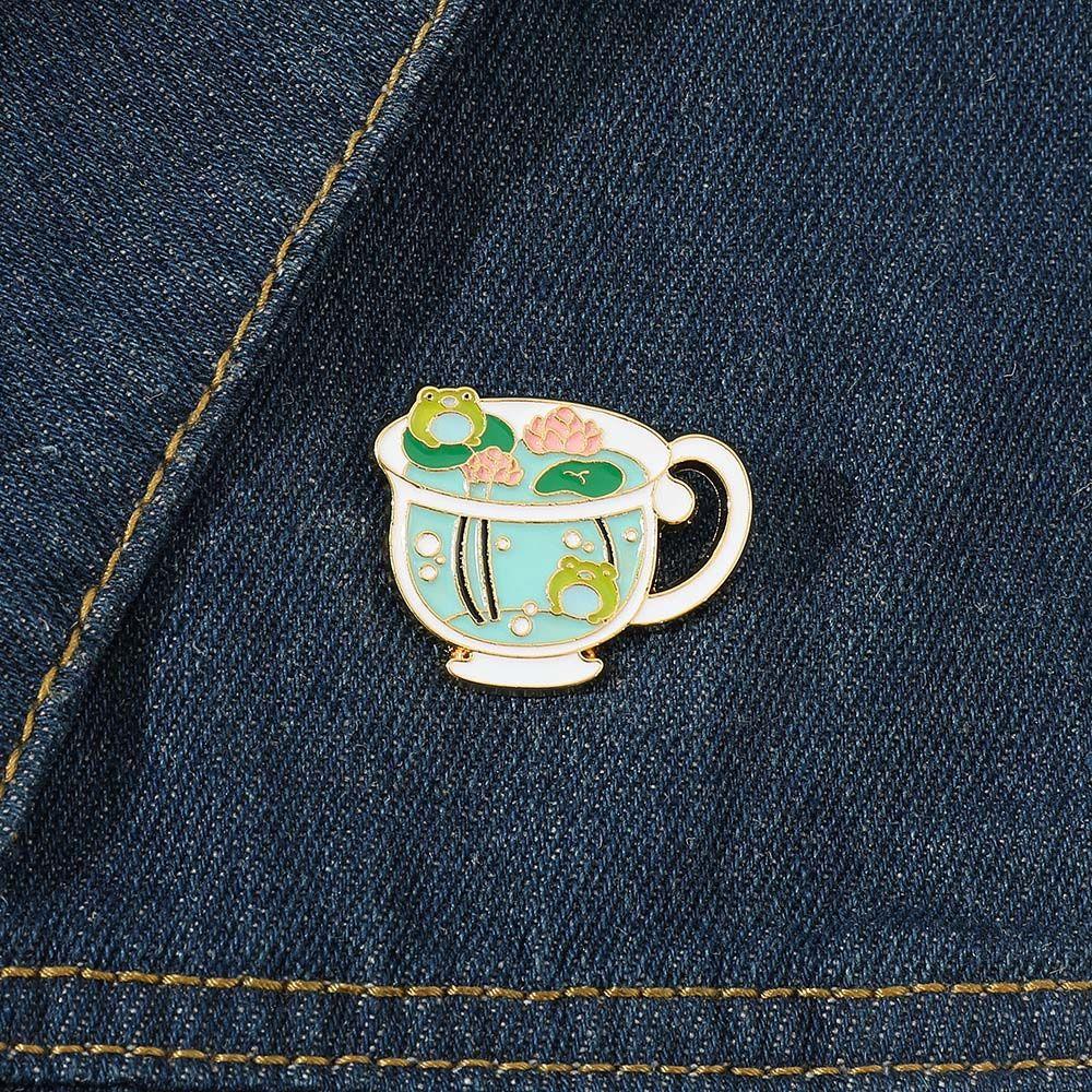 Кубок Ювелирные изделия Аксессуары Значок Брошь-эмаль Броши Броши-лягушки Брошь-лацкан