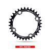 Mountain Bike Chainring 104BCD: 32T-38T Round/Oval Single Speed, Positive/Negative Tooth