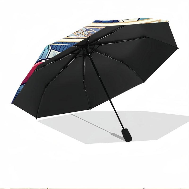 Sailor Moon Print Automatic Open Close Umbrella, Portable Foldable Umbrella, for Outdoor Commute Camping Trip, Ideal Birthday Gift