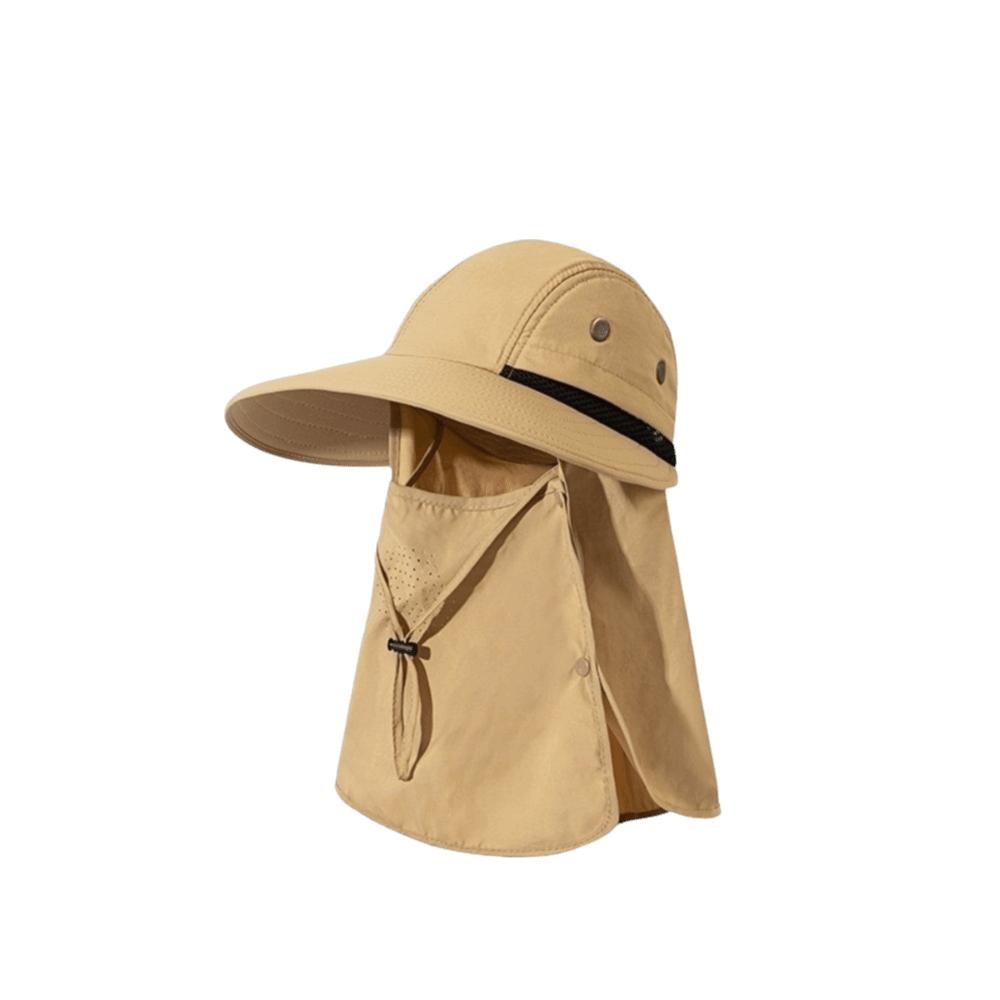 Breathable Fishing Hat Waterproof Full Face Coverage Hat Professional Neck Flap Sun Hat  Summer