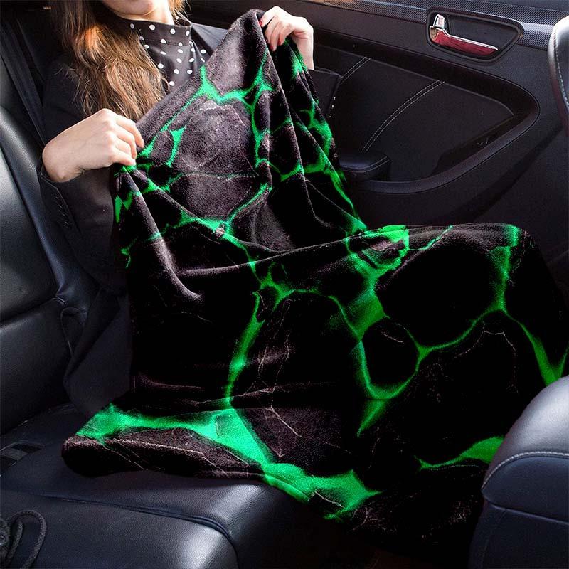 3D hot lava print flannel blanket suitable sofa bed picnic car decoration blanket source