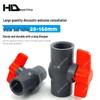 PVC Ball Valve for Water Pipes - Sizes 20, 25, 32, 40, 50, 63, 75 - Socket Threaded, Gray