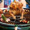 Thickened Steel Wire Chicken Grill Stand Stainless Steel BBQ Roasting Holder  Turkey