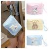 Cartoon Puppy Embroidered Cosmetic Bag INS Portable Makeup Bag Creative Bear Storage Bag  Outdoor