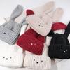 New Autumn and Winter Cute Cartoon Rabbit Ear Hat for Women Warm Ear Protection Knitted Hat Showing Face Small Wool Cold Hat