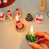 3pcs Creative Christmas Snowman Gingerbread Man Christmas Candle Aromatherapy Gift Set Home Decoration Handmade Birthday Gifts