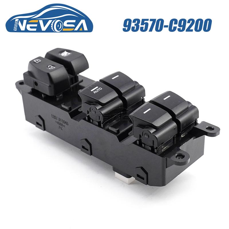 NEVOSA 93570-C90004X 93570-C91004X 93570-C92004X Master & Rear Power Window Switch Button For Hyundai IX25 Creta 2014