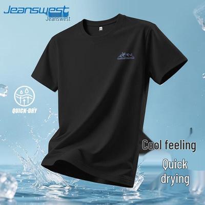 Мужская летняя спортивная футболка Jeanswest с охлаждающей сеткой, быстросохнущая