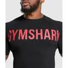 Gymshark Prime T shirT Черный Яркий Красный A2c5v Rbwn