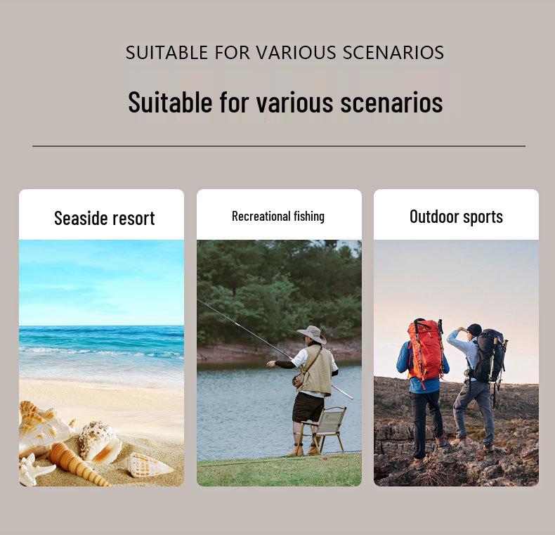 Унисекс шляпа с защитой от УФ-лучей и съемным клапаном – быстросохнущая шляпа от солнца для альпинизма и рыбалки