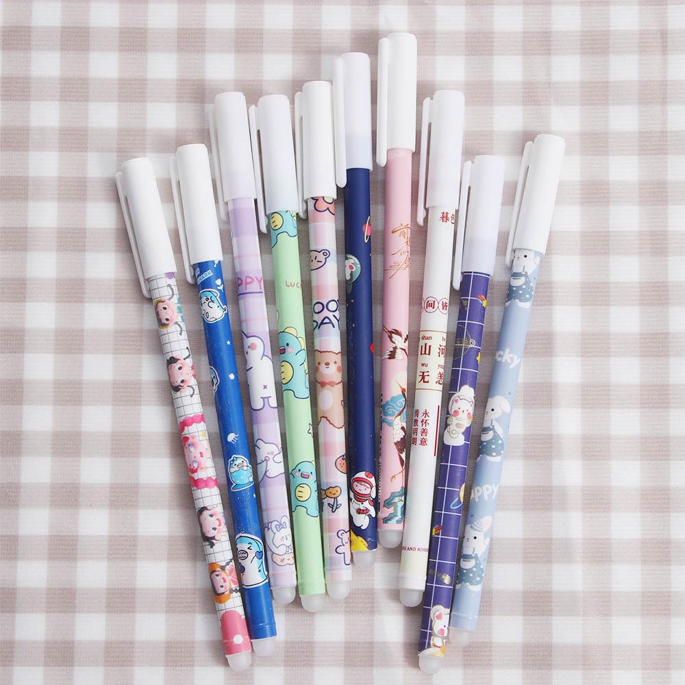 Kawaii Washable Handle 0.5mm Blue Cartoons Gel Pens Erasable Pen Neutral Erasable Pen Student Pen