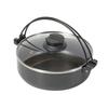 Bestco Bistro Festa IH Sukiyaki Pot with Glass Lid, 20cm, Diamond Coat, NQ-0062