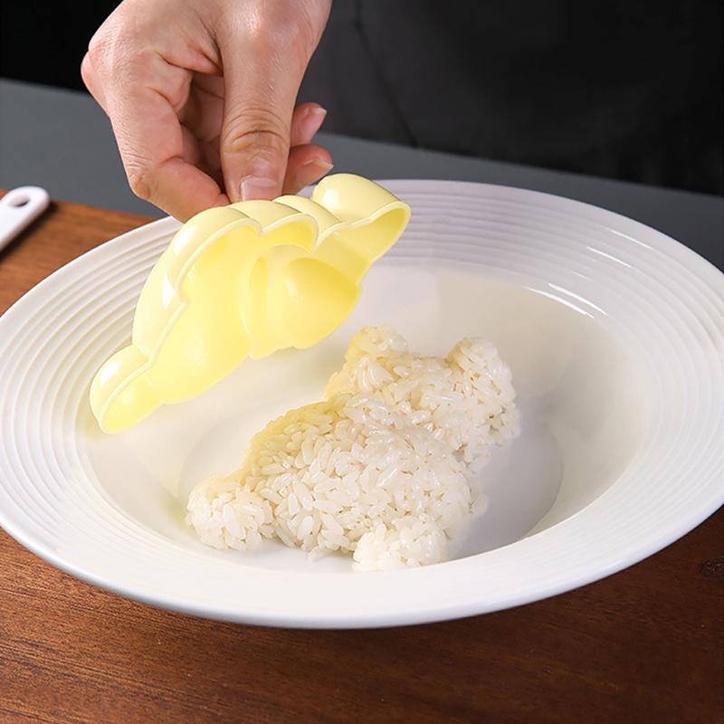 Мультяшный медведь Дети рисовые шарики Maker Mold Onigiri Mold 3D Bento Box Суши Кухонные принадлежности Гаджеты Сэндвич Украшения Резак Подарок