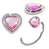 Portable Purse Hanger Heart Shape Hanging Hooks Trendy Handbag Hook  Office Workers