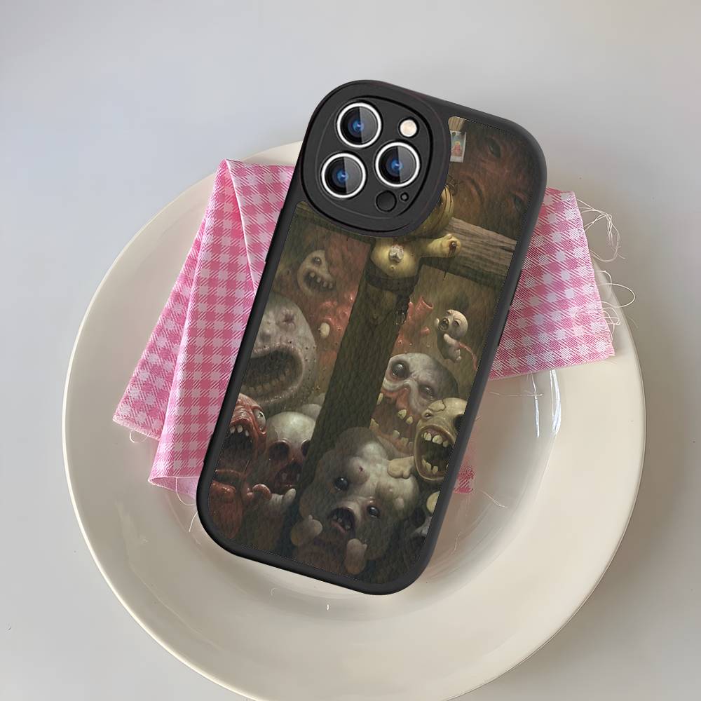 Игра The Binding Of I-Isaac Для IPhone 16 15 14 13 12 11 Pro Max Plus Ударопрочный Кожаный Мягкий Чехол для Телефона