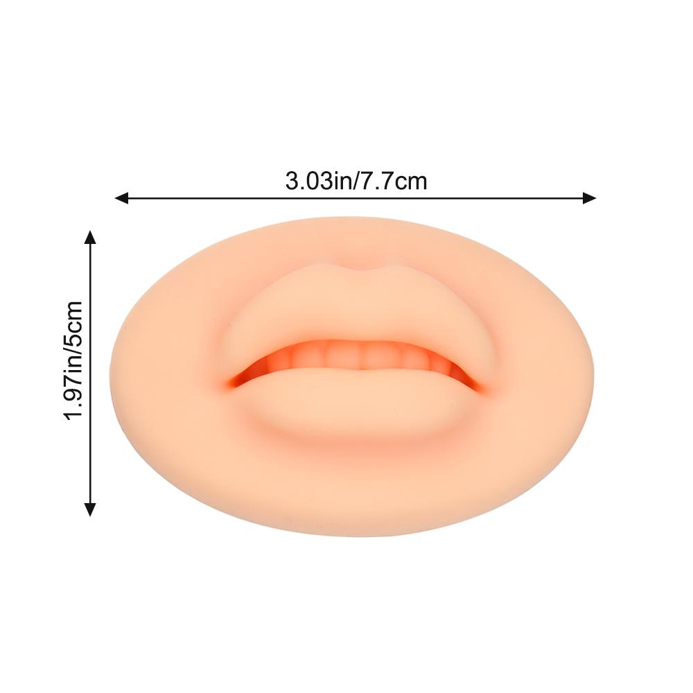Румяна для губ Microblading 3D Практика губ с открытым ртом Мягкая силиконовая кожа для мастеров перманентного макияжа