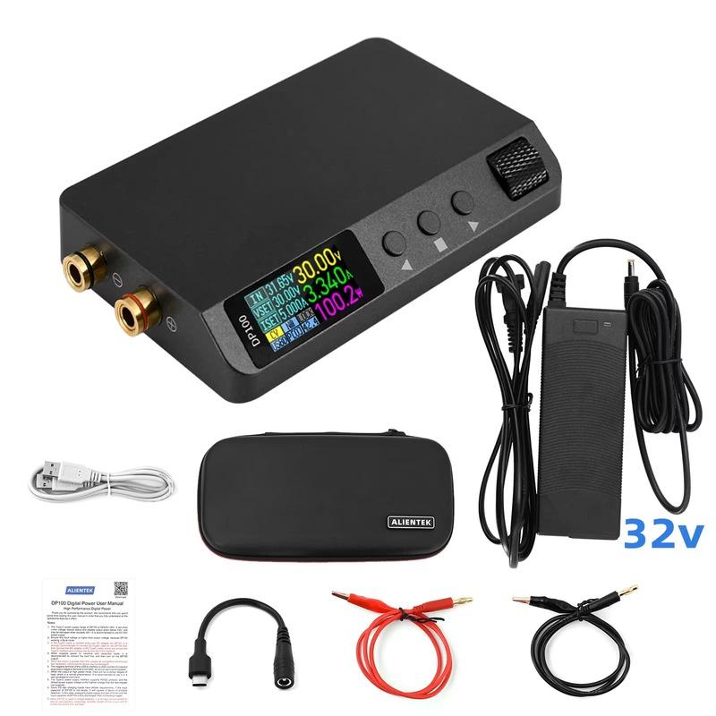 Новый источник питания постоянного тока EU DP100, регулируемый, 30 В, 5 А, лабораторный настольный источник питания, портативный регулятор, импульсный цифровой источник питания