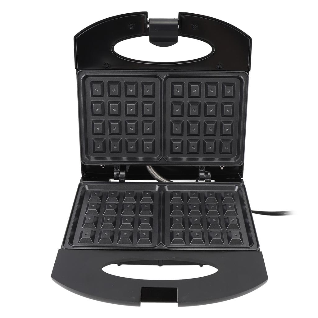 Электрическая вафельница мощностью 800 Вт с антипригарным покрытием, компактный небольшой электрический гриль, идеально подходит для