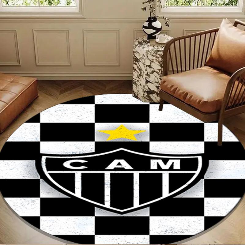 1PC rug Love For Atlético Round mat Home Decor, Chair rug For livingroom,Bedroom, doormat home decor Birthday Gift Christmas Gifts