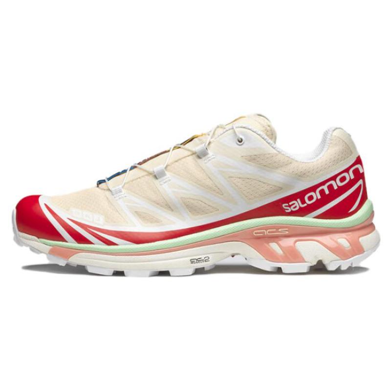 SALOMON Кроссовки XT 6 'Песочное печенье Маково-красный Зеленый Пепельный' 472933