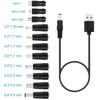 11in1 5V USB To DC 5.5x2.1mm Plug Charging Cord for Fan Speaker Router Cellphone
