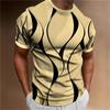 Summer Men's T-shirt Abstract Geometric Printing O-Neck Street Clothing 3D Printing Outdoor Short Sleeve Top Men's Clothing