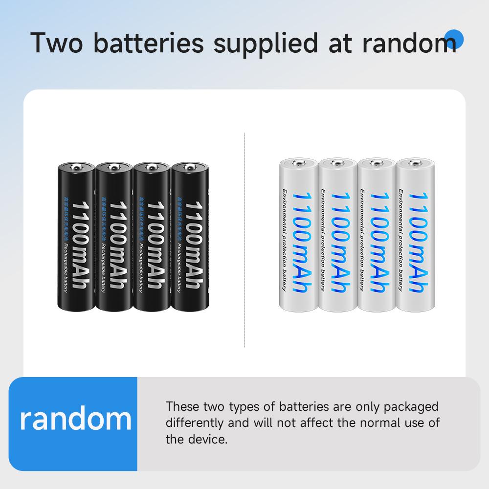 PALO 12 шт., 1100 мАч, перезаряжаемая батарея AAA, 1,2 В, Ni-MH батарея AAA, перезаряжаемая батарея 3A, перезаряжаемая батарея типа aaa