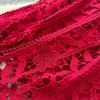 France Vintage Hollow Out Evening Dress Women Sashes V-Neck Flare Sleeve Crochet Elegant Dress Female Casual Chic Clothing