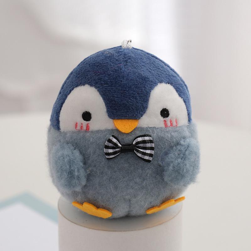 Cute Crystal Super Soft Penguin Plush Keychain Doll For Fashion Bags
