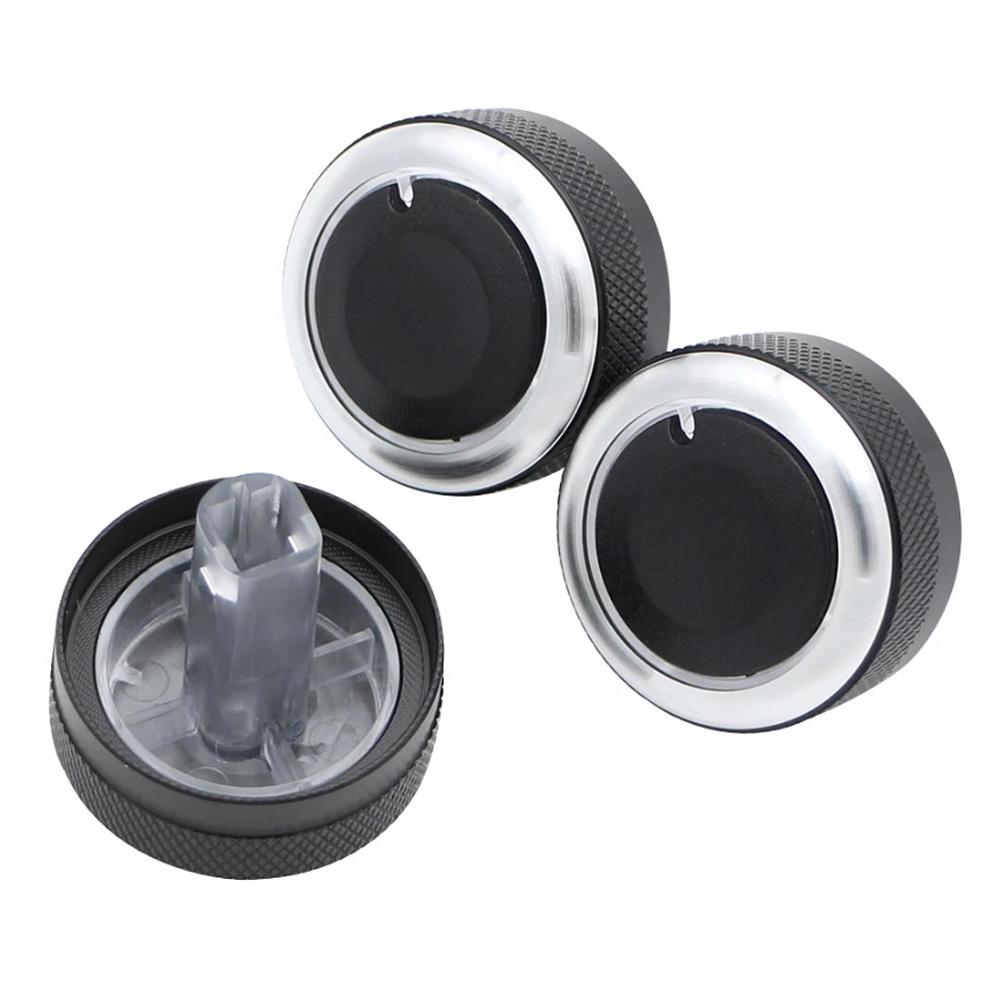 3 шт./компл., автомобильная ручка кондиционера из алюминиевого сплава, ручка переменного тока для Geely Panda 2009-2017, ручка переключателя контроля тепла, аксессуары