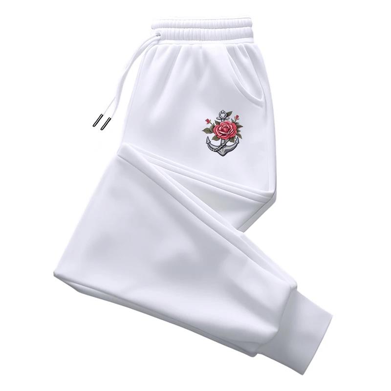 Mens Sweatpants Retro Pattern Printing Trousers Gym Sports Jogging Pants Outdoors Daily Casual Man Pants Streetwear Versatile