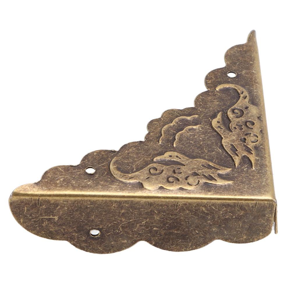 40pcs Iron Box Corner Protectors Right Angle Furniture Corner Guard Corner Protectors Wooden Box