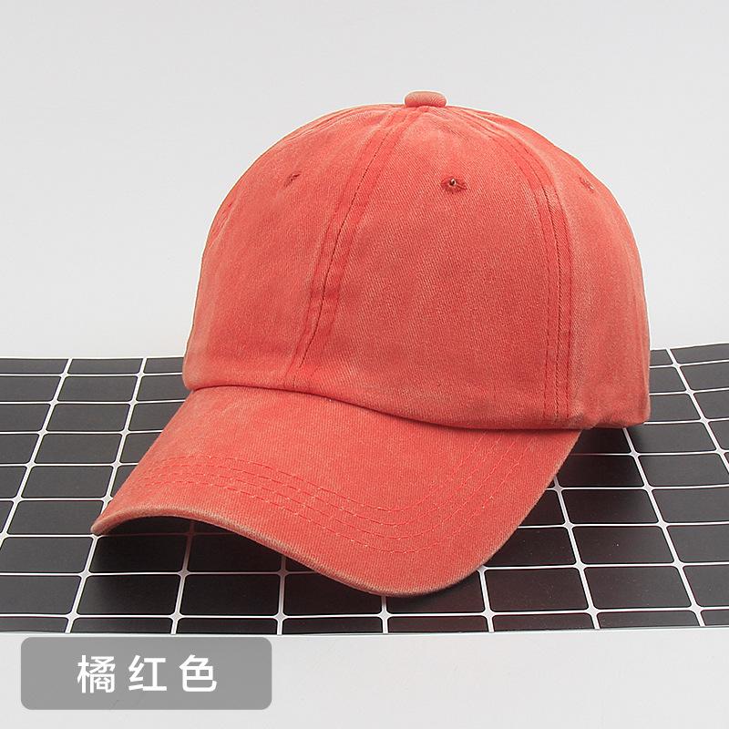 Pure Cotton Versatile Old Washed Baseball Hat Cowboy Cap Street Hipster Autumn and Winter Hat Female Printing
