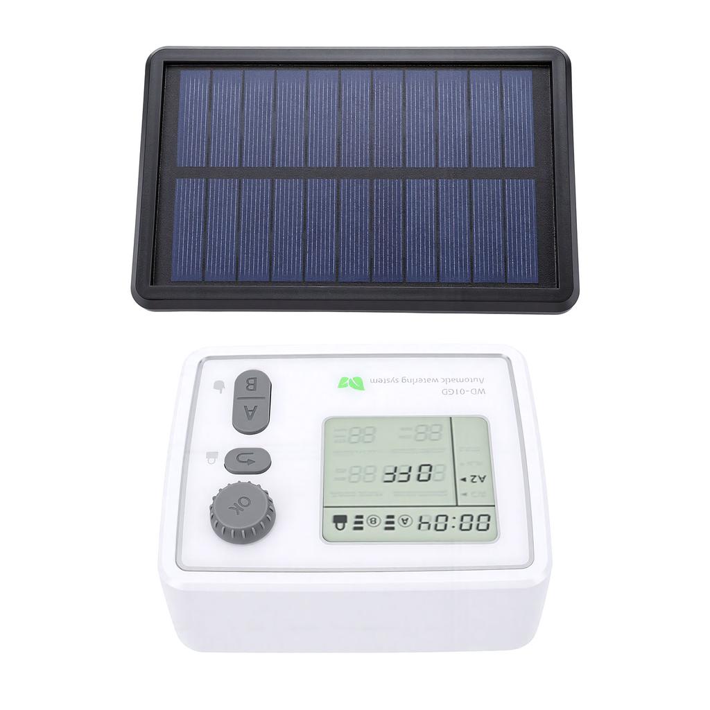 Solar Drip Irrigation Kit Support 2 Pumps 20 Pots WiFi Smart Automatic Drip Watering System for Balcony Garden