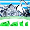 4Pcs Professional Fabric Tube Maker Plastic Sewing Rolling Tool For Handmade Bedding Rug Making Knitting Craft Project