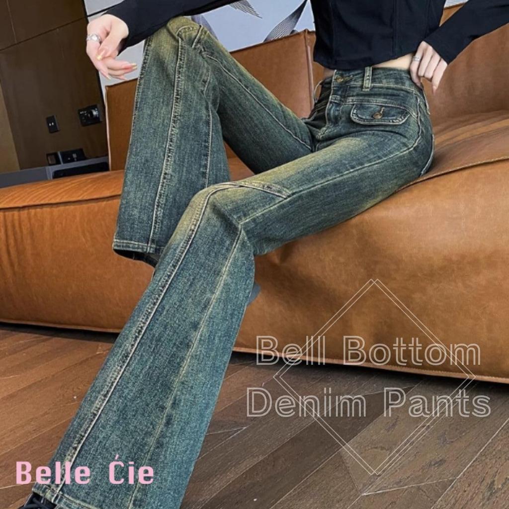 Belle Cie Bootcut Denim Long Legs Women's Pants, (ST/No. 27863) (L)