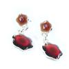 [H8815] - Designer Earrings 'Les Acidulés' Brown