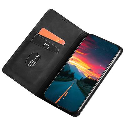 Для Xiaomi Redmi A3/Poco C61 4G Магнитный чехол Кожаный чехол для телефона с ощущением прикосновения к коже с держателем для карт