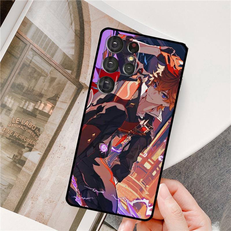 Чехол для телефона Tartaglia Genshin Impact для Samsung Galaxy S24 Ultra S9 S10 S20 S21 S22 S23 Plus S24 FE S25 Ultra