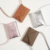 New PU Leather Shoulder Bag Solid Color Durable Waist Bag Multifunctional Mini Bag
