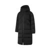 Li Ning Sports Trend Series Solid Color Cold Resistant Warm Outdoor Long Down Jacket Women Outerwear Black AYMU044-3
