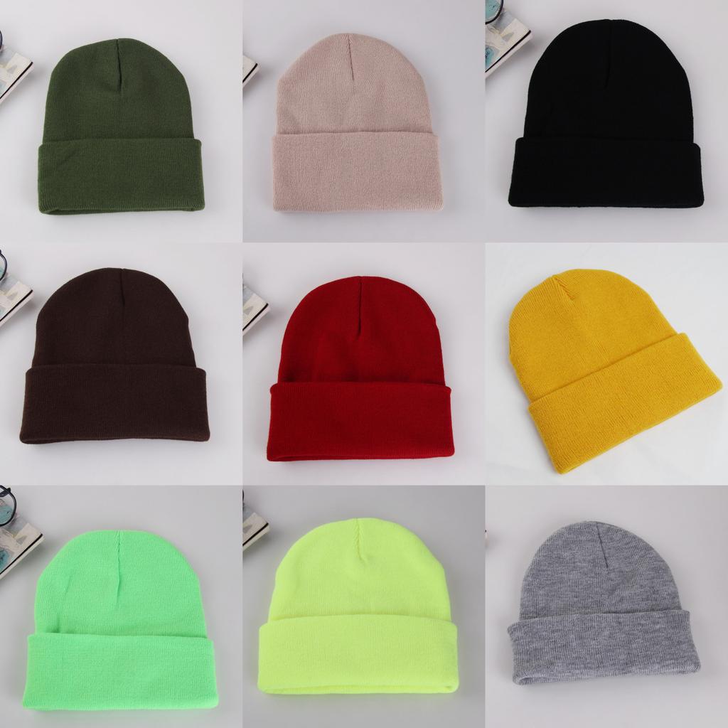 Knit Hat For Adults Winter Warmth Windproof Acrylic Cap For Casual Use