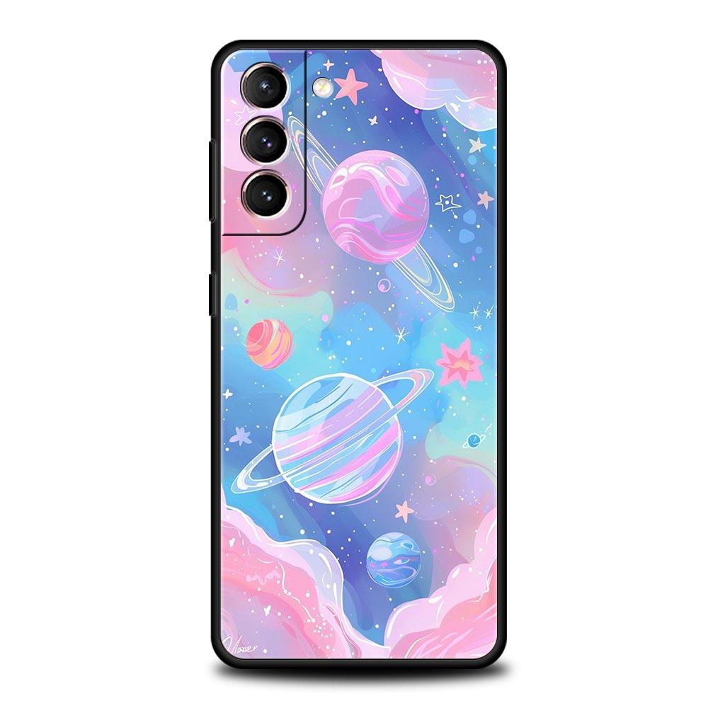 Чехол для телефона "Звезды Земли Космос" для Samsung Galaxy S24 S23 S22 S20 Ultra S21 FE 5G S10 S9 Plus S10E S8 Мягкая Силиконовая Защитная Крышка