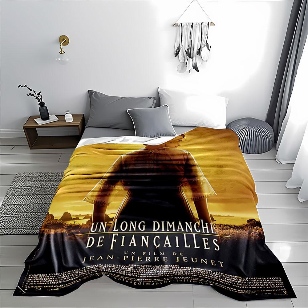 Vintage Film Poster Art Blanket for all seasons blanket lunch break throw gift