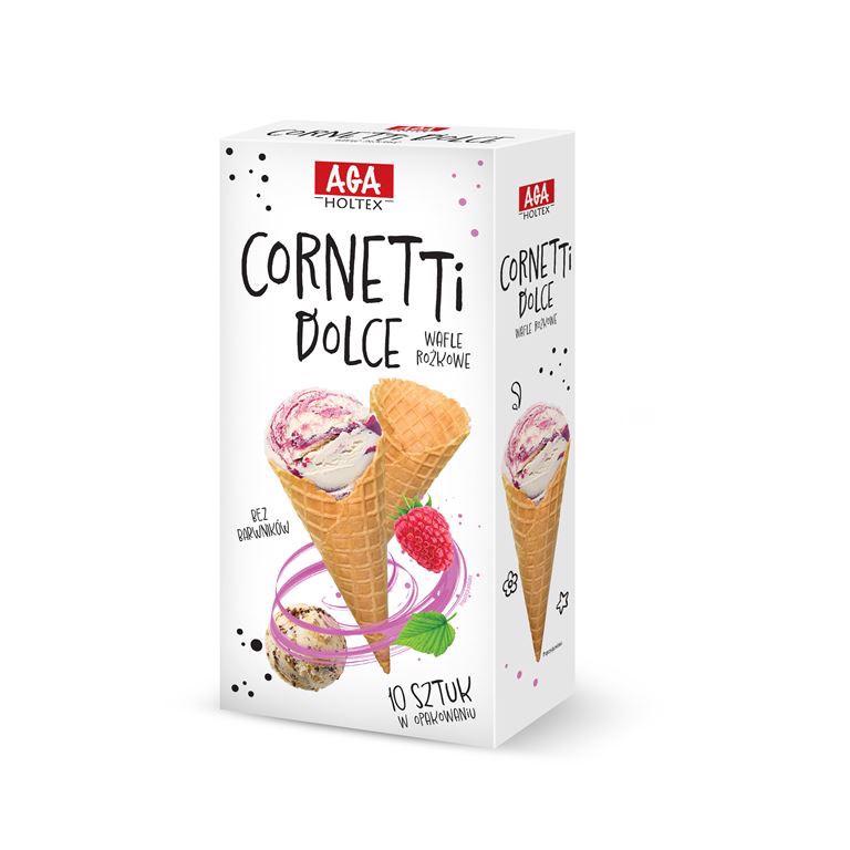 Aga Holtex Cornetti Dolce Wafle Rożkowe 135 G